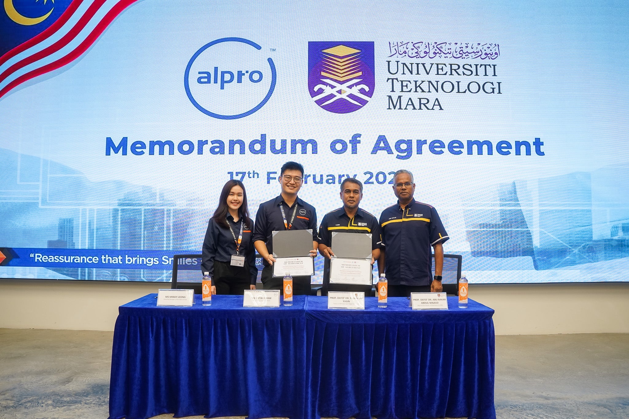 Alpro Foundation X Universiti Teknologi MARA: Addressing Malaysia's Pharmaceutical Waste Alpro Alliance Sdn. Bhd.