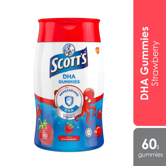 Scotts DHA Gummies Strawberry 60s | Brain Health Scotts