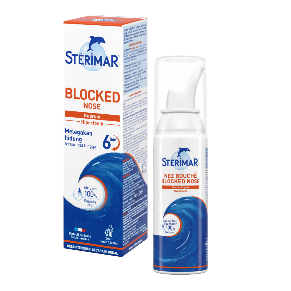 Sterimar Blocked Nose 100mL | Provides Fast Relief From Nasal Congestion Sterimar