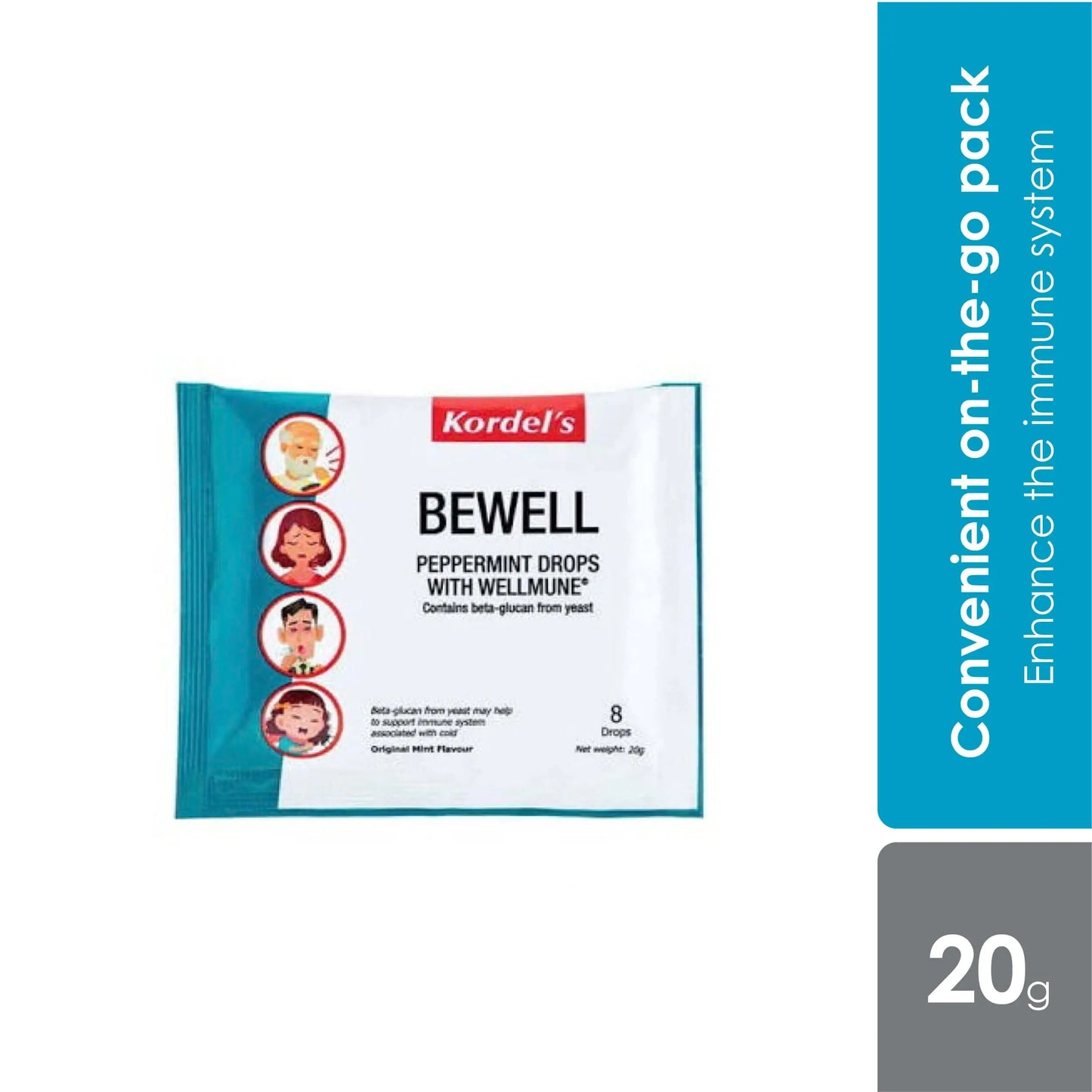 kordels-bewell-peppermint-drops-with-wellmune-20g