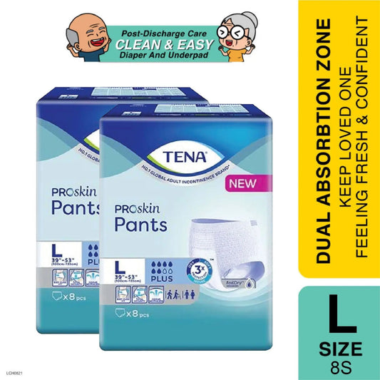 tena-proskin-pant-plus-l-8s-twin-pack-foc-compression-socks-leak-guard-protection