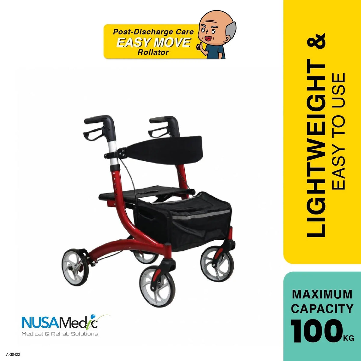 nusa-medic-aluminum-rollator-nm-ca8860l-2-in-1-function