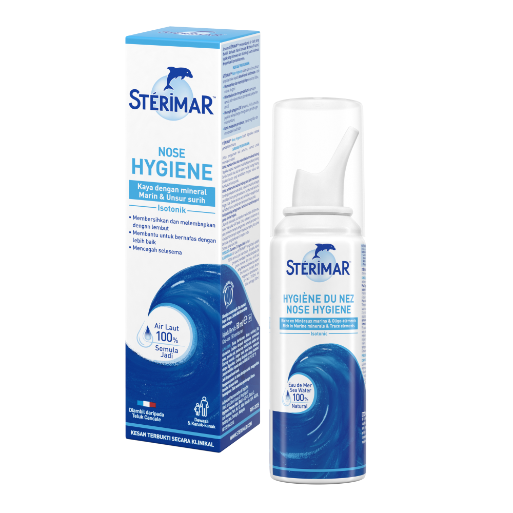 Sterimar Nose Hygiene & Comfort Isotonic Spray 50mL | Gently Cleanse & Clear Nasal Passage Sterimar