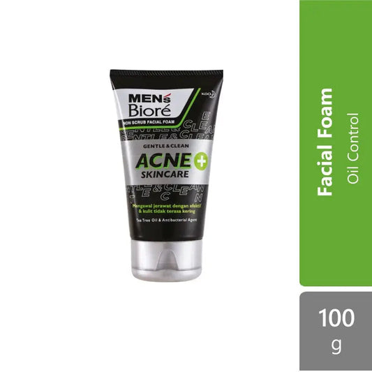 Men's Biore Facial Foam 100g (Acne Skincare / Oil Balance) Biore Mens