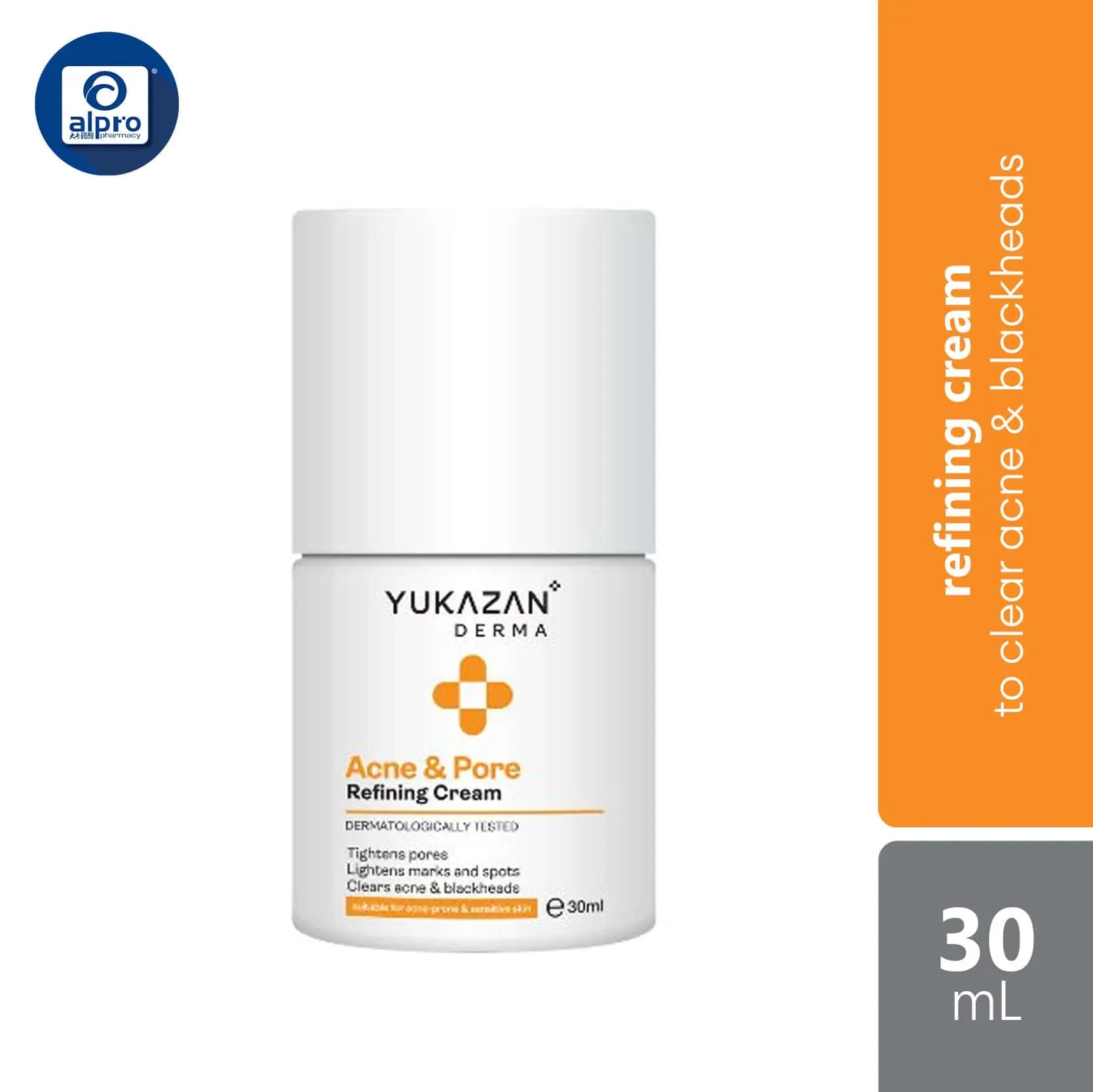 Yukazan Derma Refining Cream Acne & Pore 30ml Acne Removal Cream |
