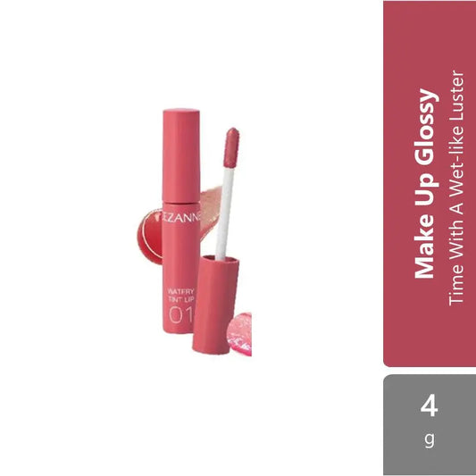 Cezanne Watery Tint Lip (01 Natural Pink/ 02 Coral Red/ 03 Beige Brown) | Long Lasting and Non Sticky Cezanne