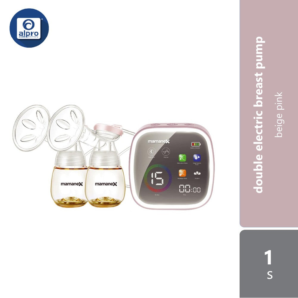 Mamanex Nitez Pro II Double Electric Breast Pump (Beige Pink/
