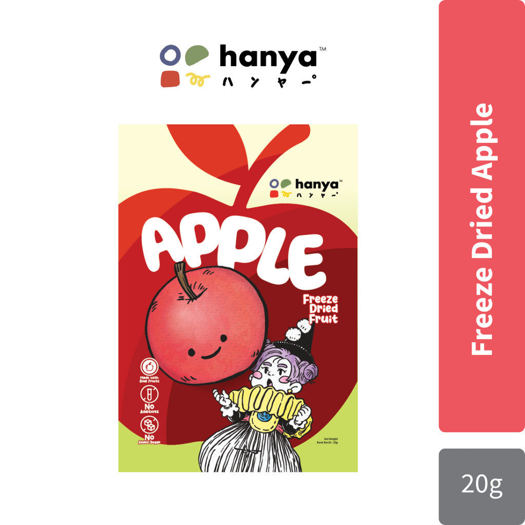 Hanya Freeze-Dried Fruit Chips 20g | Kids Healthy Snacks (Strawberry/Banana/Dragonfruit/Apple) Hanya
