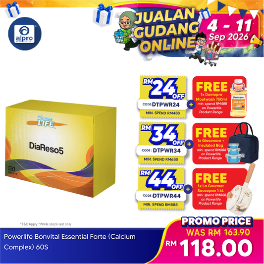 Powerlife Diareso5 12X10s | General Health Maintainence Powerlife