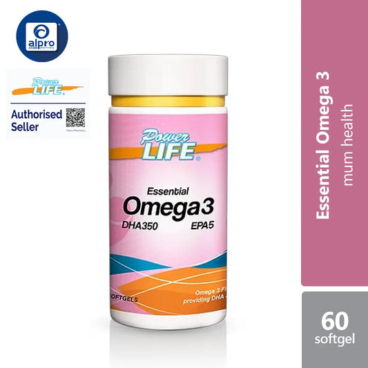 Powerlife Essential Omega 3 DHA 350 EPA 5 60s | For Good Health Powerlife