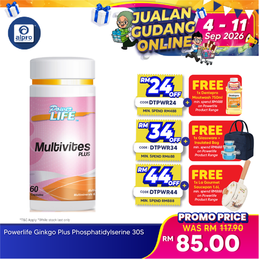 Powerlife Multivites Plus 60s | Multivitamins and Minerals Kinohimitsu