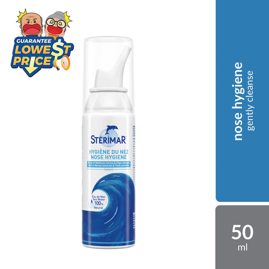 Sterimar Nose Hygiene & Comfort Isotonic Spray 50mL | Gently Cleanse & Clear Nasal Passage Sterimar