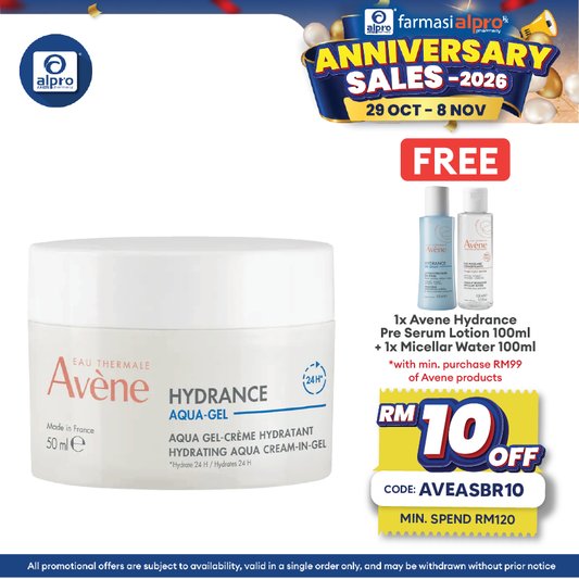 Avene Hydrance Aqua Cream-in-Gel 50ml | Soothes and Hydrates