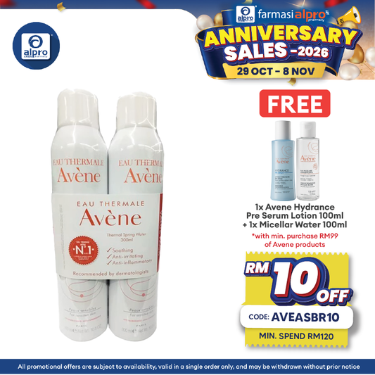 Avene Thermal Spring Water 300ml Duo Pack | Excellent Source Of Hydration