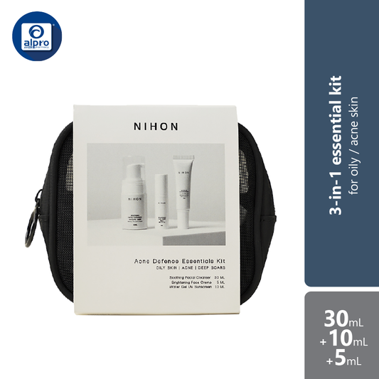 Nihon Acne Defence Essentials Kit Set Of 3 | For Acne Prone Skin Alpro Pharmacy