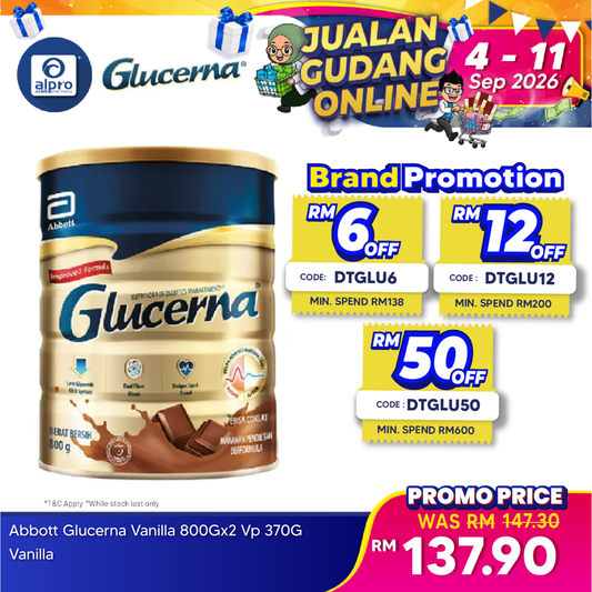 Abbott Glucerna Gold Chocolate 800g | Diabetes Formula Glucerna