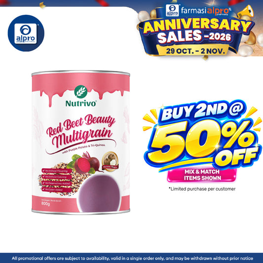 Nutrivo Red Beet Beauty Multigrain 800g | Glowing Skin and Beauty