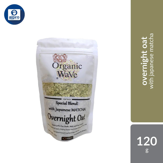 Mamami Organic Wave Overnight Oats Matcha & Chlorella 120g | Organic Mamami
