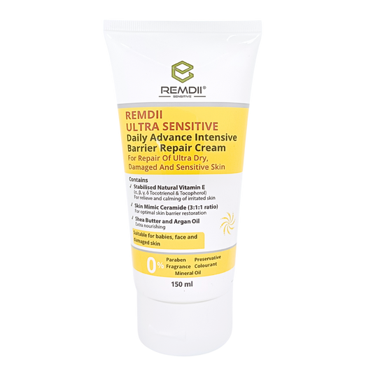 Remdii Ultra-Sensitive Repair Cream 150mL | Shea Butter & Argan Oil Base Remdii