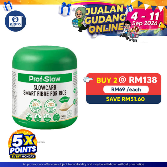 Prof. Slow Smart Fibre for Rice 300g | Maintain Stable Post-Meal Blood Sugar Levels Prof. Slow