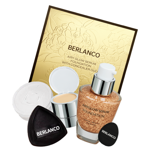 Berlanco Airy Glow Serum Foundation + Concealer Duo SPF30+++ 30g | Lightweight & Seamless Finish