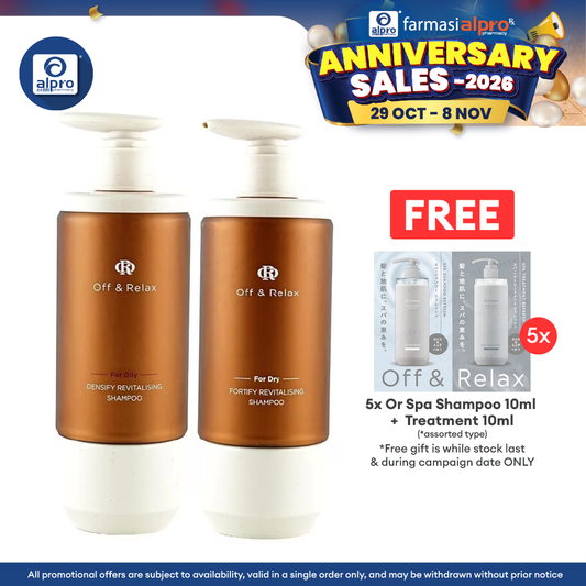 Off & Relax Revitalising Shampoo 300ml (Densify/Fortify)
