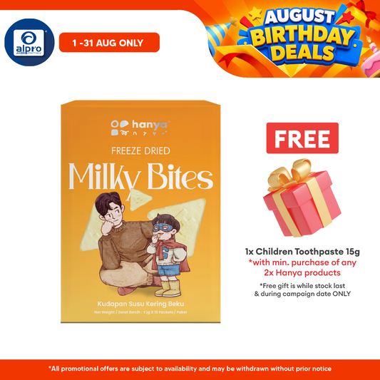 Hanya Freeze-Dried Milky Bites 3g X 15s | Nutritious & Delicious Hanya