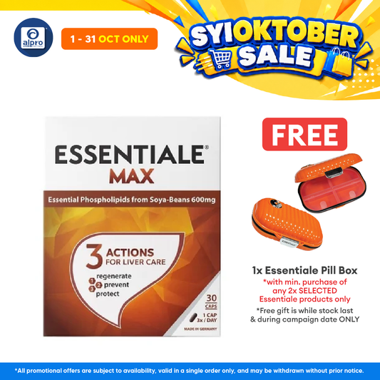 Essentiale Max 600mg Capsule 30's | Supports Daily Wellness (Exp Date: 01/01/2027)
