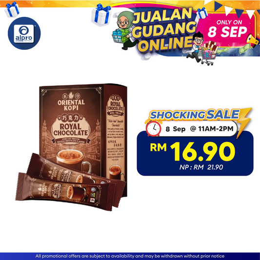 Oriental Kopi Royal Chocolate 38g ×10s | Intense Belgian Chocolate Aroma Oriental Coffee