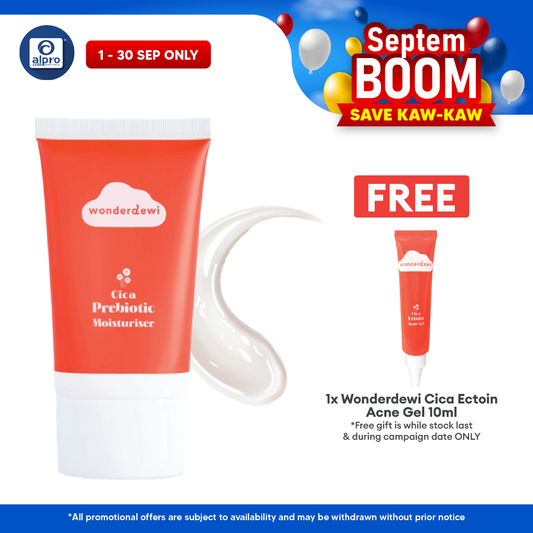 WonderDewi Cica Probiotic Moisturizer 50mL | Intense Hydration & Lightweight WonderDewi