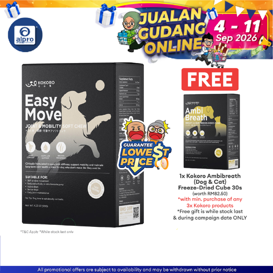 Kokoro Easy Move (Dog) - Joint & Mobility Soft Chew 30s | Lubrication & Nourishment Kokoropet