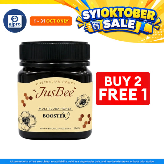 JusBee Multiflora Honey with Booster 250g | Packed with Natural Antioxidants & Nutrients