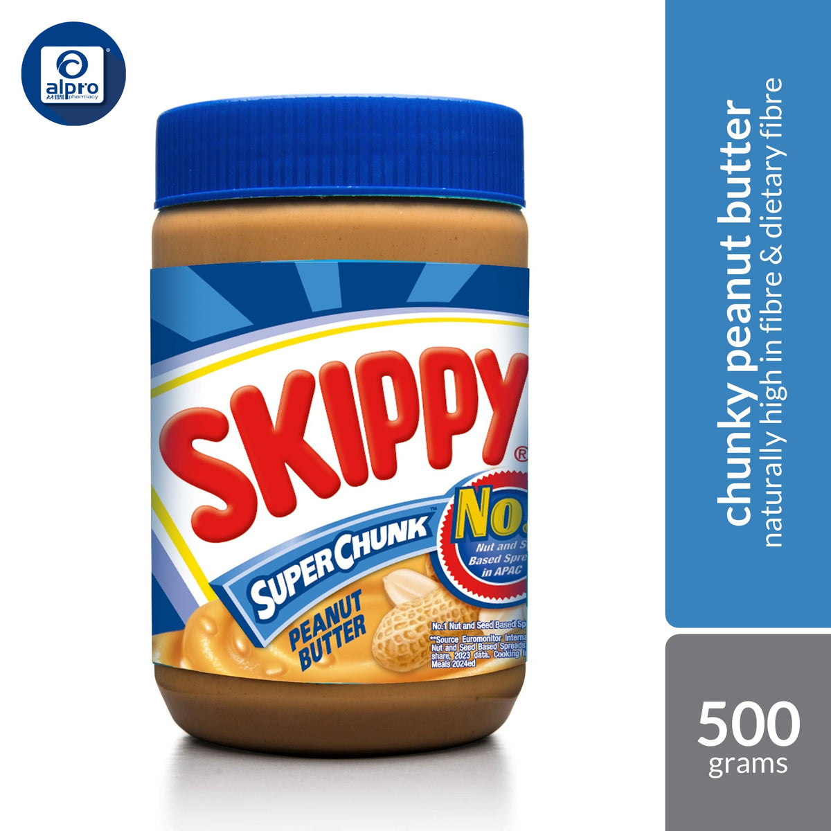 Skippy Peanut Butter (Creamy/Chunky) 500g | No Stirring Required & Vegan Friendly