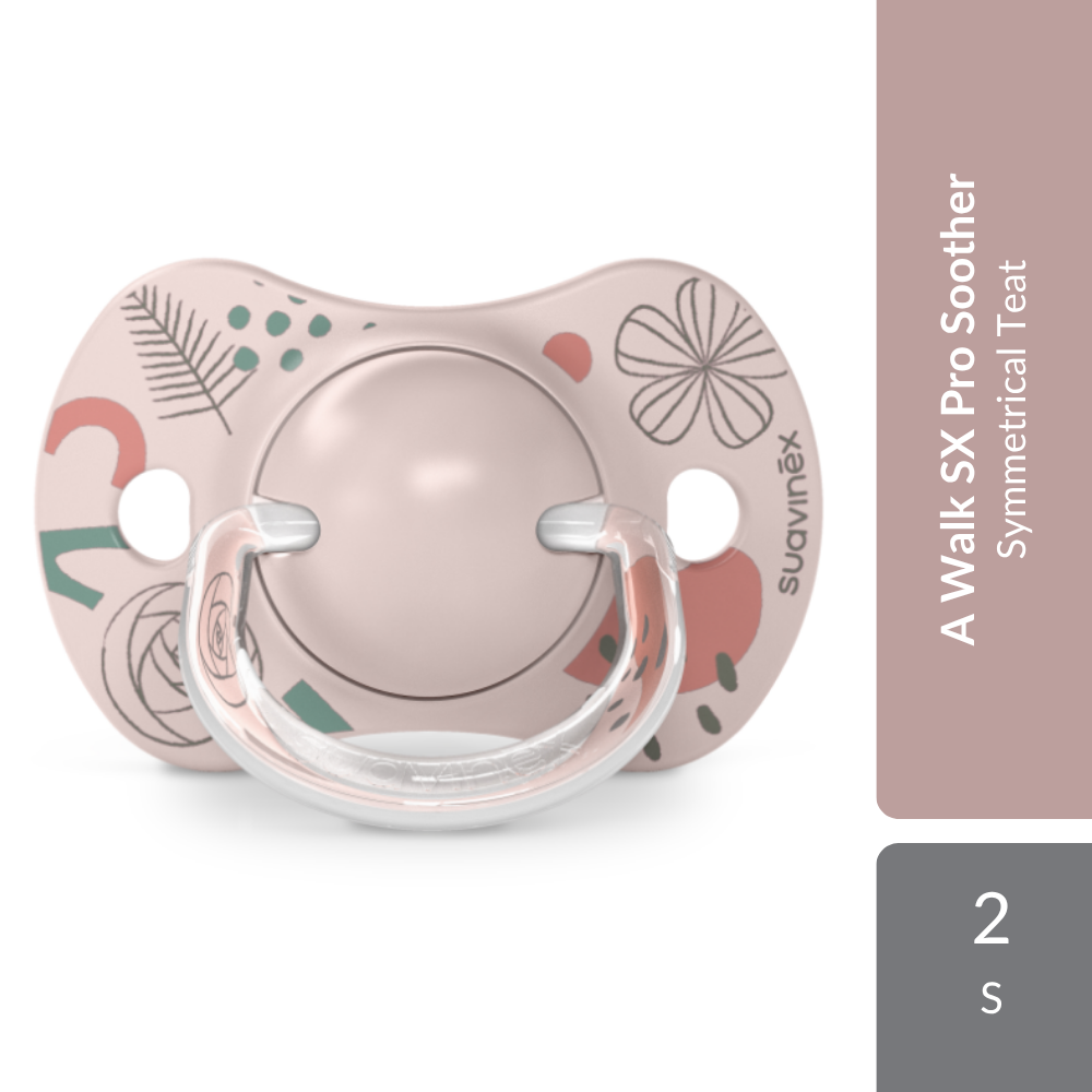Suavinex A Walk Physiological Soother SX Pro Silicone Teat 6-18M 2s | Symmetrical Teat Suavinex