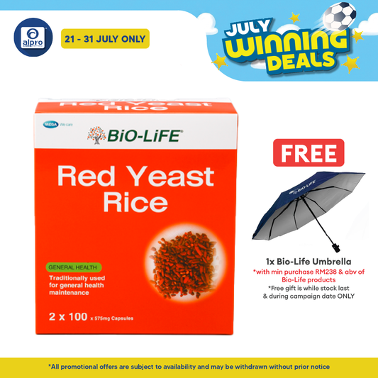 Bio-life Red Yeast 2x100s | Cholesterol Management Bio-life