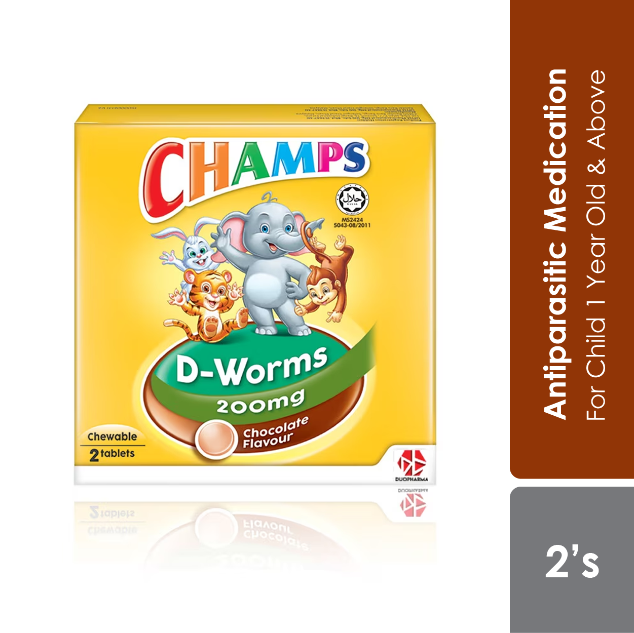 Champs D-Worms Choco 2s | Deworm Champs