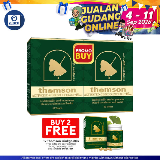 Thomson Activated Ginkgo Extract 40mg 2x30s | Heart Health Thomson