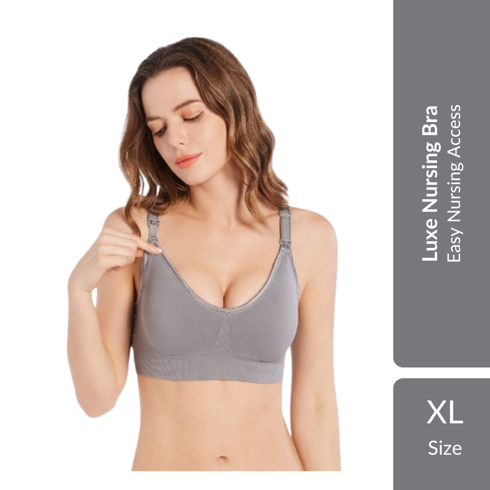 Shapee Luxe Nursing Bra 1s | Wire-Free Comfort & Easy Nursing Access For Breastfeeding Mothers Shapee