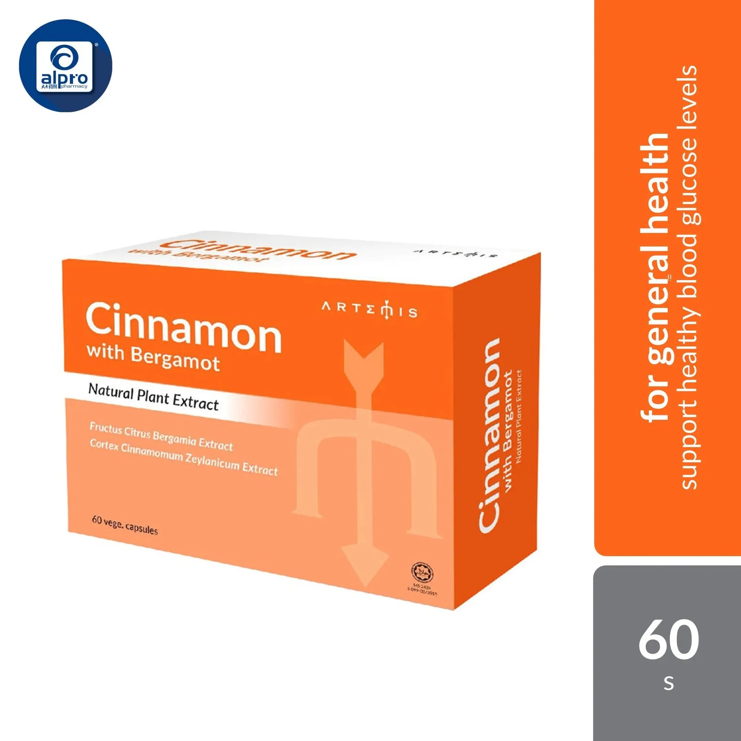 Artemis Cinnamon Bergamot Capsule 60s | Helps To Maintain General Health. Artemis