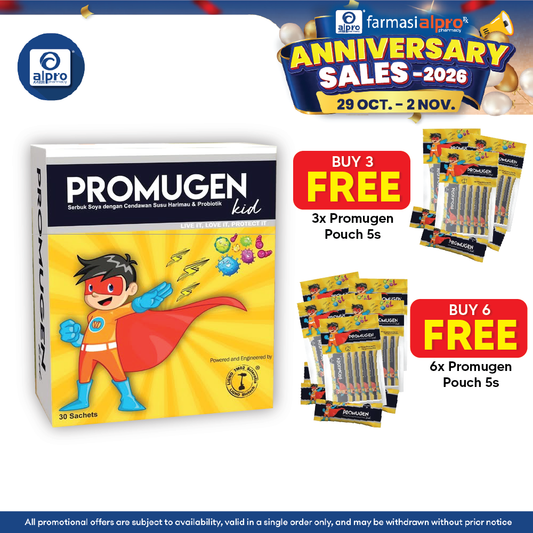 Promugen Kid 2g 30s | With Probiotics & Soy Powder with Tiger Milk Mushroom