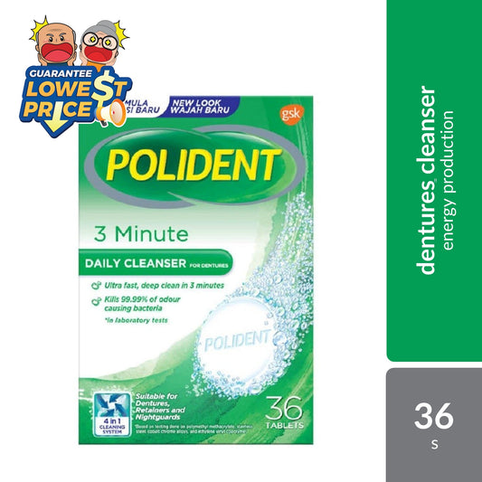 Polident Daily Cleanser For Dentures 3 Minute 36s (Promo) | Remove Plaque and Stain Polident