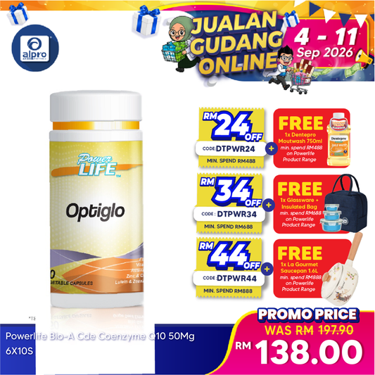 Powerlife Optiglo 60s | Eye Health Supplement Powerlife