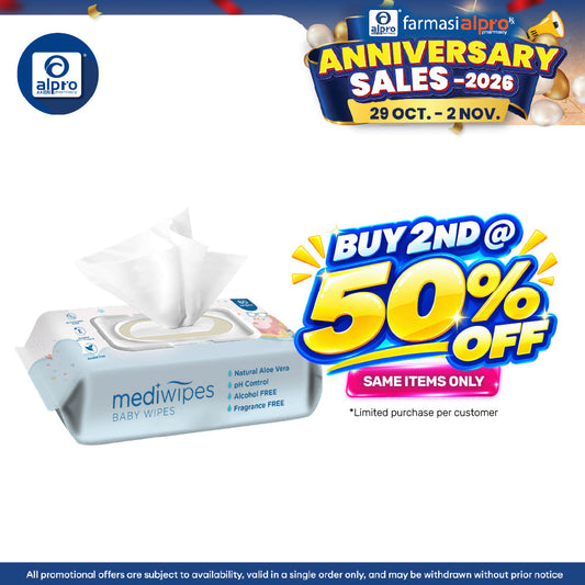 Mediwipes Baby Wipes 80s | Effectively Cleans