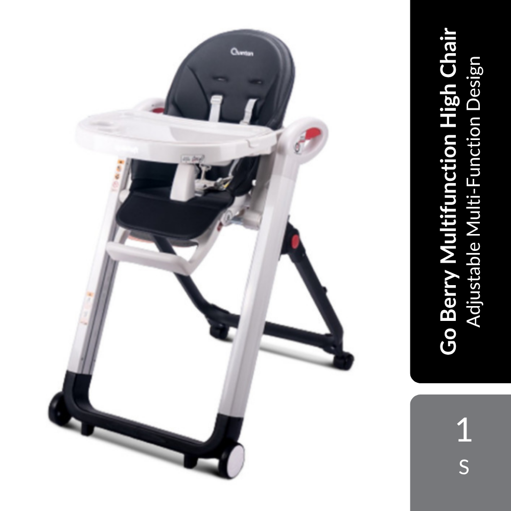 Quinton Go Berry Multifunction High Chair (Blue/Grey) Quinton