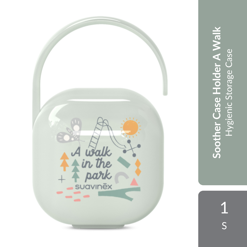Suavinex Soother Case Holder A Walk 1s | Hygienic Storage Case For Keeping Soother Clean & Protected Suavinex
