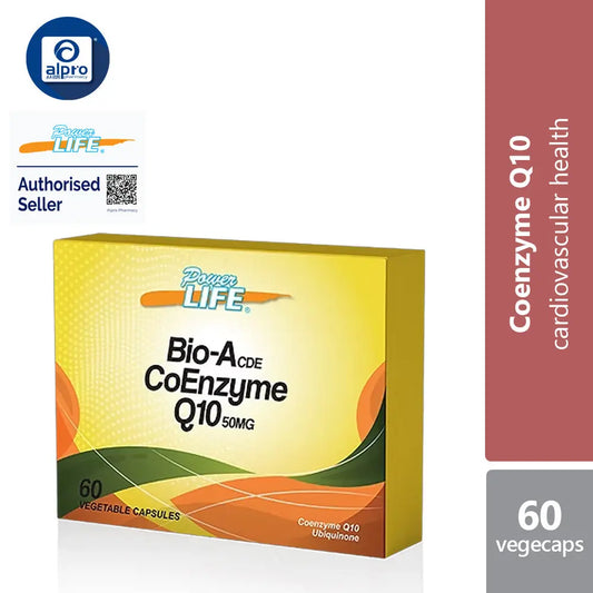 Powerlife Bio-A CDE Coenzyme Q10 50mg 60s Powerlife
