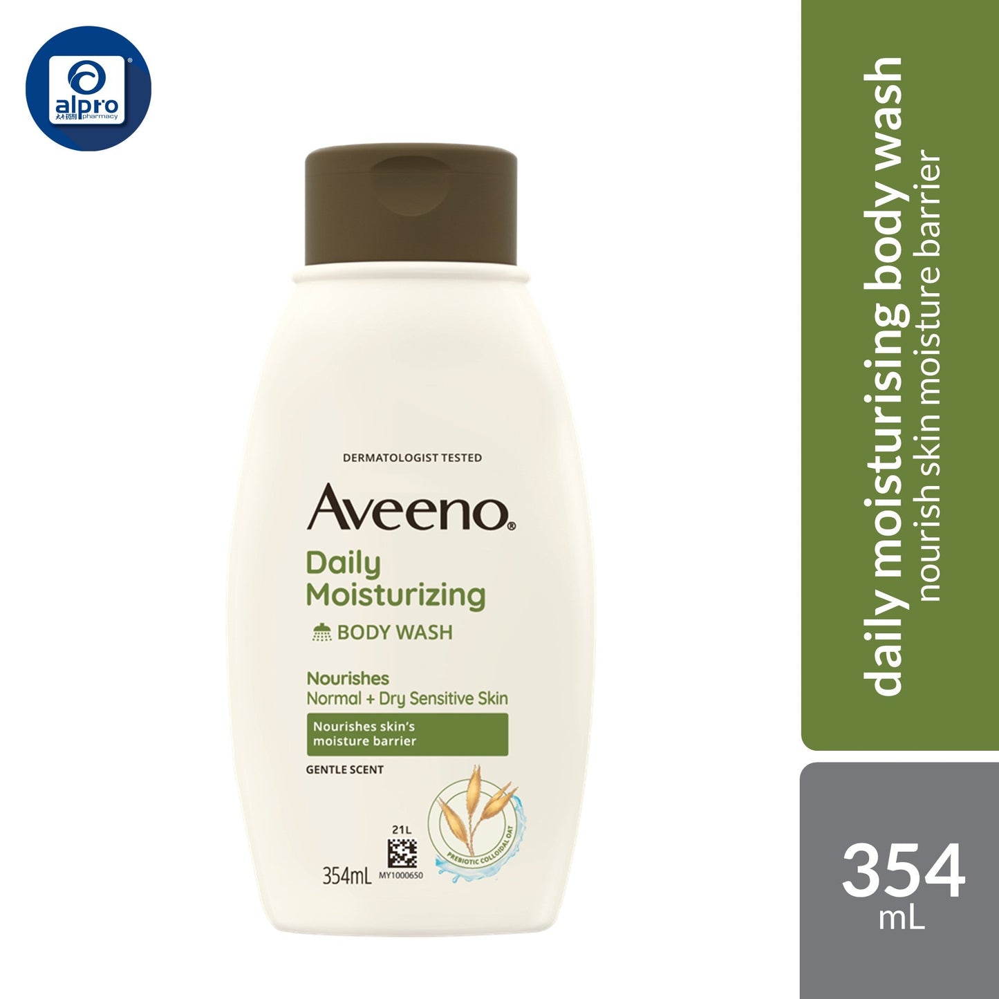 Aveeno Daily Moisturizing Body Wash 354mL | Nourish Skin Moisture Barrier Alpro Pharmacy
