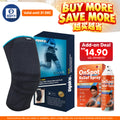 Ugoku Cool Grey Snug Knee Support With Gel Pad & Spiral Stay UK-008 | Best for Painful Knee