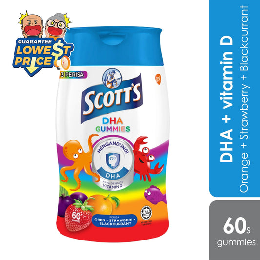 Scotts DHA Gummies Assorted 60s | Brain Health Scotts
