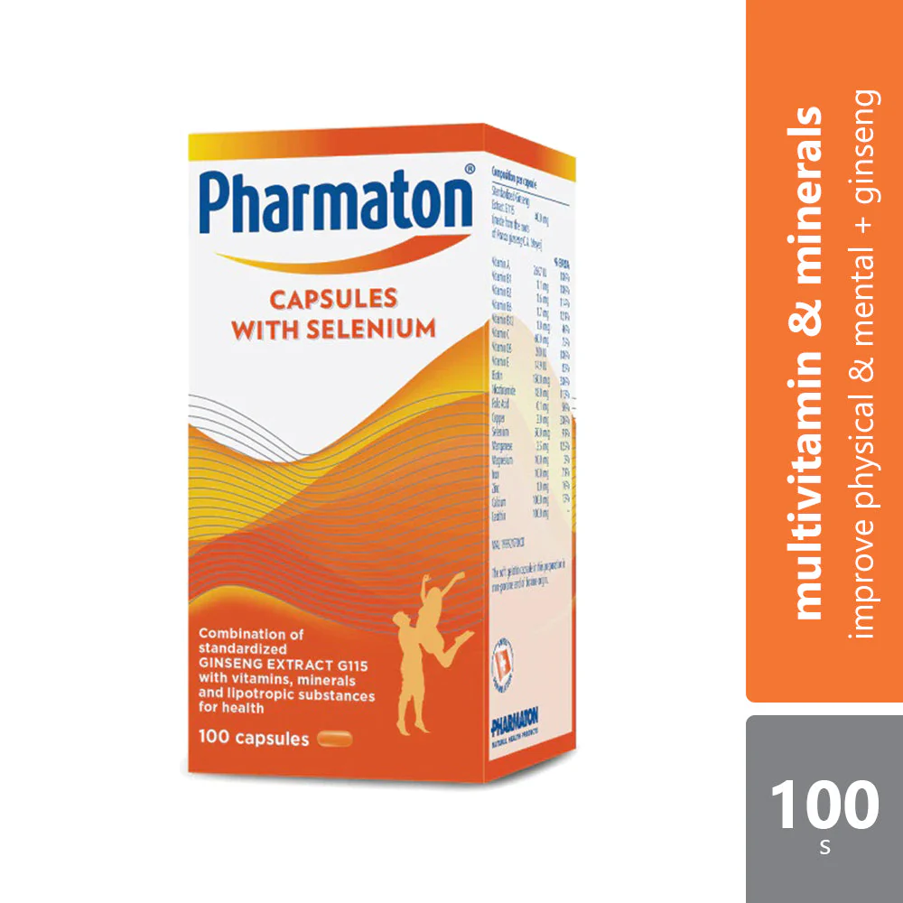 Pharmaton Capsule Multivitamin & Minerals + Ginseng 100s | Enhance Physical Performance (Exp: 31/03/2026) Pharmaton